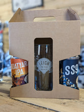 Load image into Gallery viewer, Leigh on Sea Brewery Gift Pack- 2 cans/bottles &amp; stemmed/Willi Becher Glass
